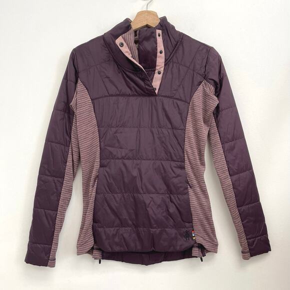 Smartwool Double Propulsion 60 Insulated Pullover QuarterSnap Midlayer Jacket XS - Picture 1 of 13